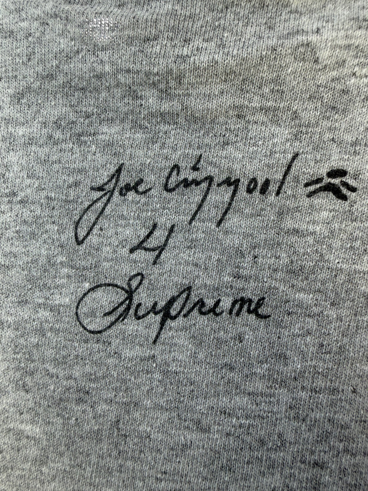 SUPREME 07SS Joe Cool T-Shirt Gray Size M