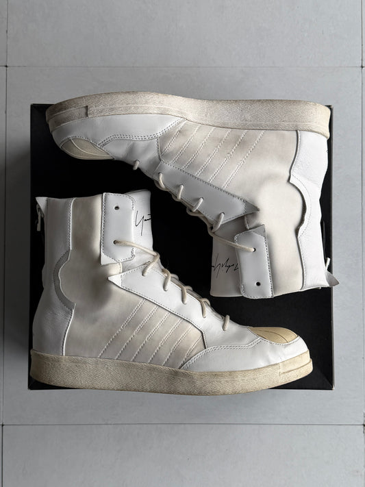 Yohji Yamamoto x adidas PUNK SUPERSTAR Hi-Top Sneakers Size 26.0cm