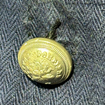 Euro antique 1920s French Linen Fireman Jacket
