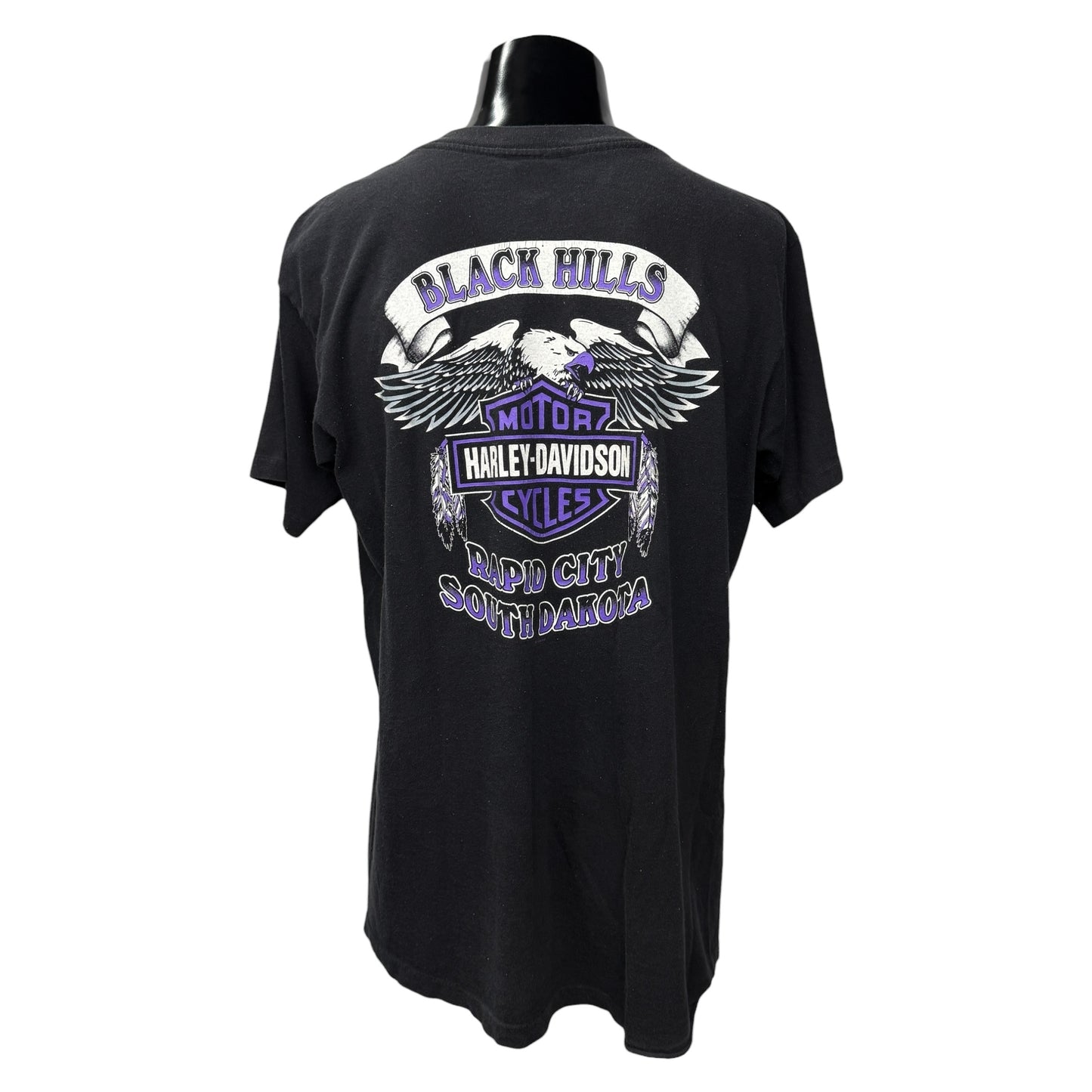 HARLEY-DAVIDSON 90s Double Snake Eagle T-Shirt Size L