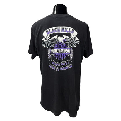 HARLEY-DAVIDSON 90s Double Snake Eagle T-Shirt Size L