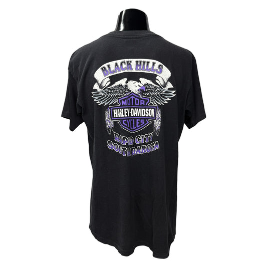 HARLEY-DAVIDSON 90s Double Snake Eagle T-Shirt Size L