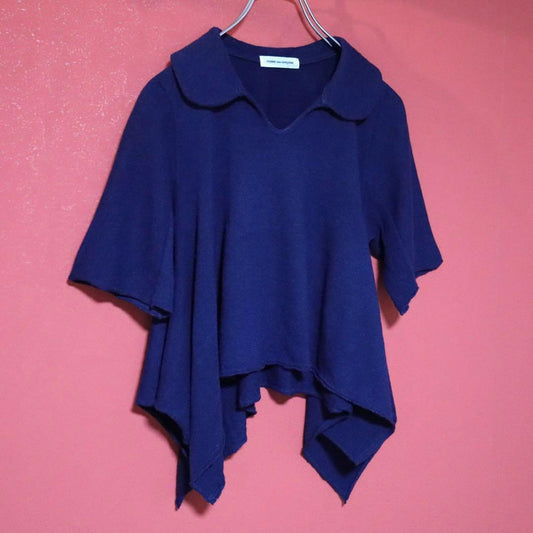 Comme des Garcons 03AW Cashmere Blend Asymmetric Polo Size M