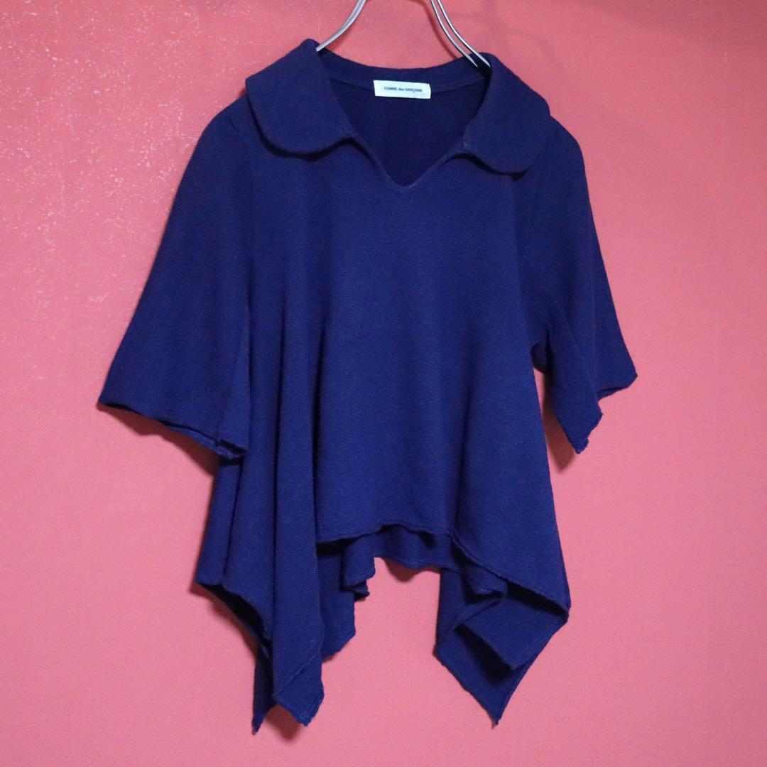 Comme des Garcons 03AW Cashmere Blend Asymmetric Polo Size M