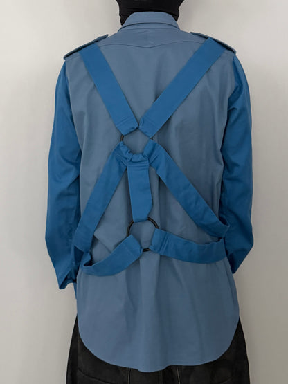 PEEL&LIFT Blue Parachute Shirt Size M
