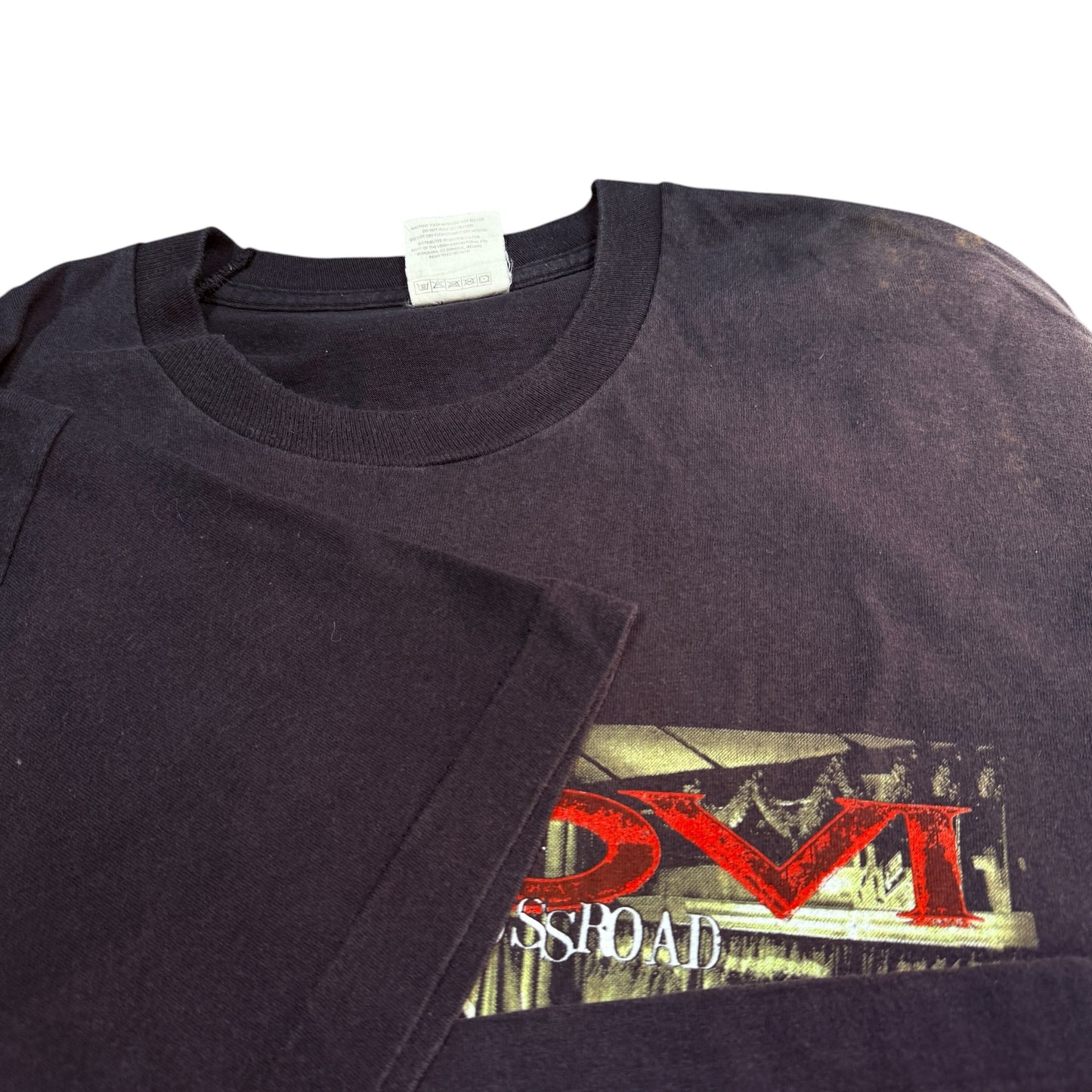 BON JOVI 90s Cross Road Tour World Map Single Stitch Size XL