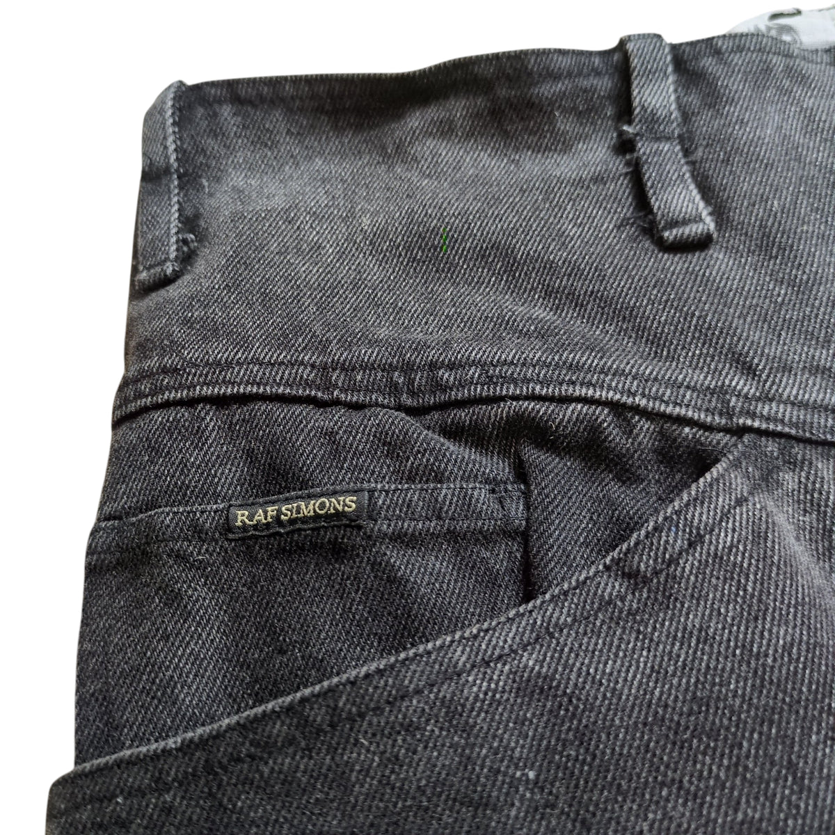 Vintage RAF SIMONS REDUX 04AW Super Wide Denim Black Size Ⅰ