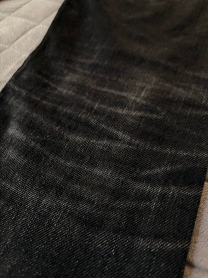 A.P.C. 10s Cotton Petit Standard Faded Black Jeans Size S