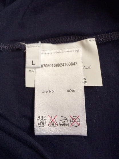 JIL SANDER SS14 Cotton Irregular Sweatshirt Navy Size L