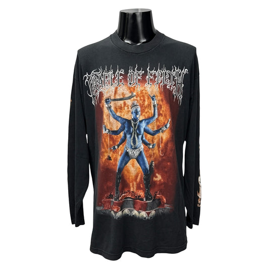 CRADLE OF FILTH 00s DESTROYER OF WORLDS Long Sleeve T-Shirt Size XL