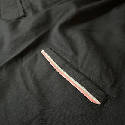 NEON SIGN 21AW Black 100% Wool Draped Wide Slacks