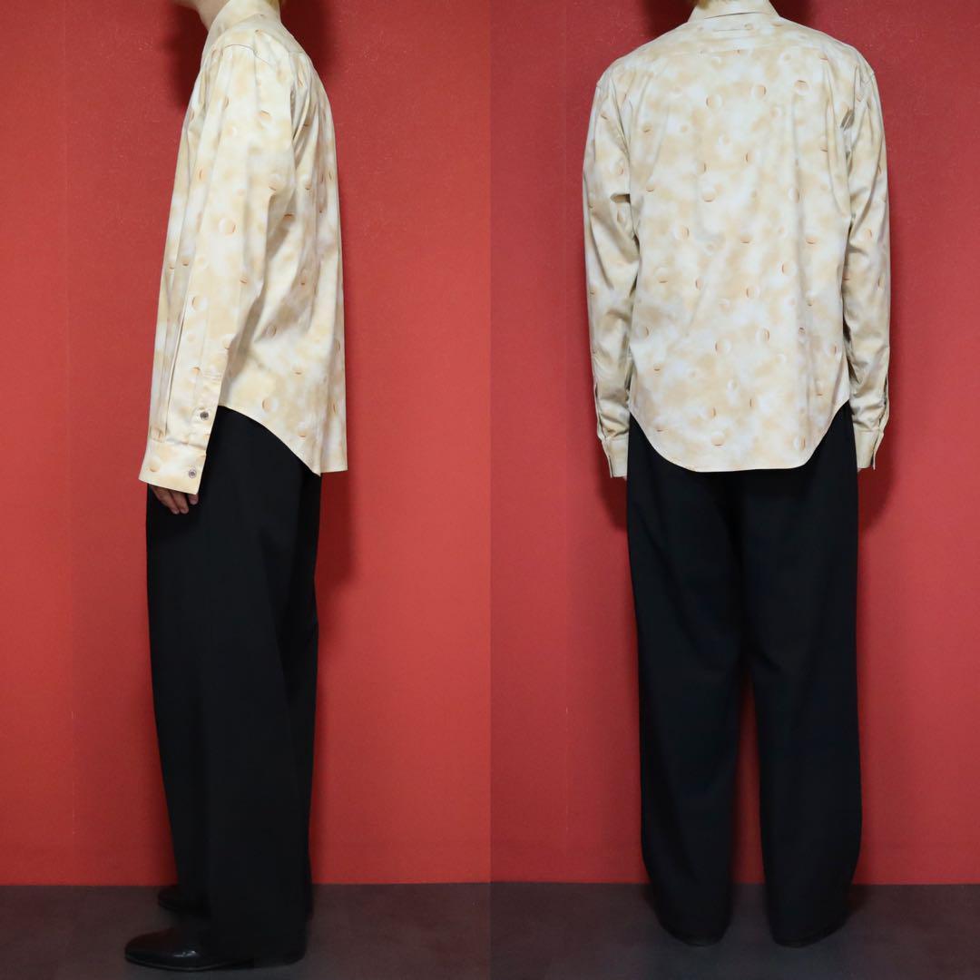 Jean Paul Gaultier Gradation Dot Shirt Beige Size 50
