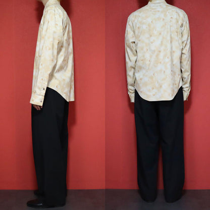 Jean Paul Gaultier Gradation Dot Shirt Beige Size 50