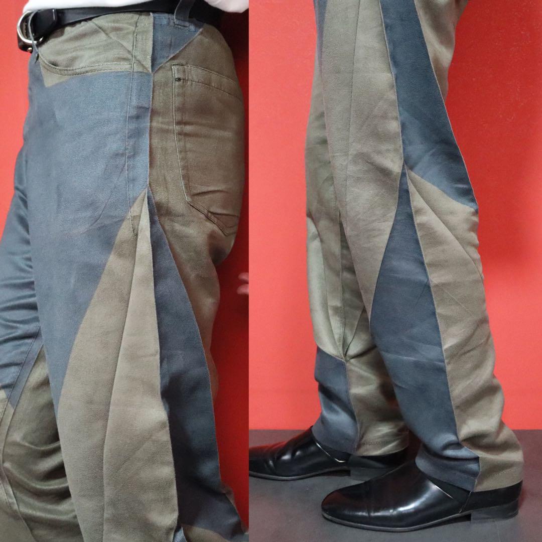 Issey Miyake HOMME PLISSE Pleated Pants Green Size 3