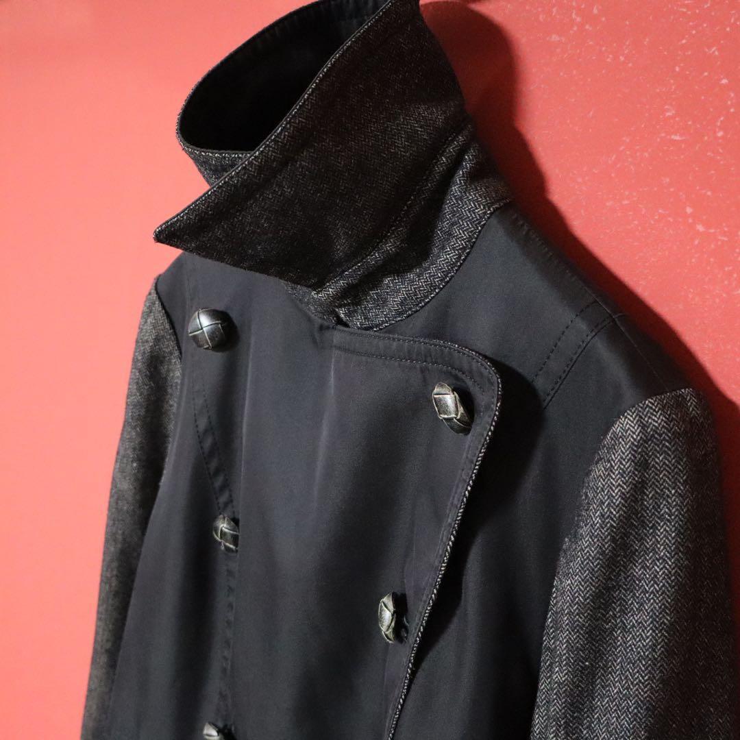 Aquascutum Black Club Check Panel Design Belted Size 8