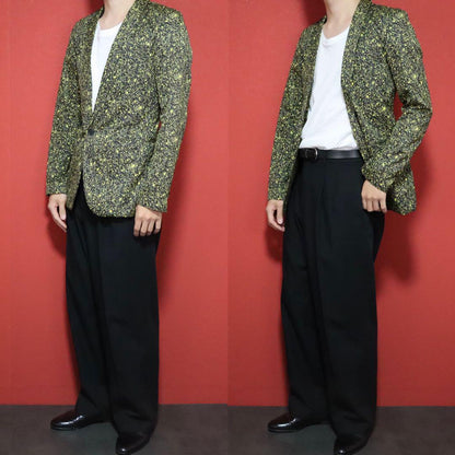 JOHN LAWRENCE SULLIVAN Yellow Pop Dot Pattern Jacket Size XS