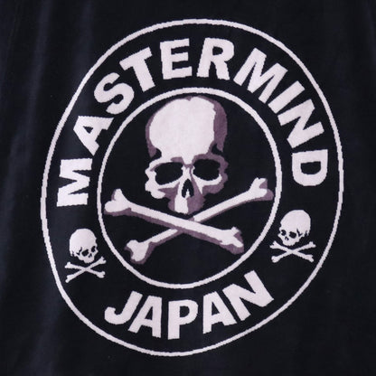 MASTERMIND JAPAN Circle Logo Velour Cardigan Black Size S