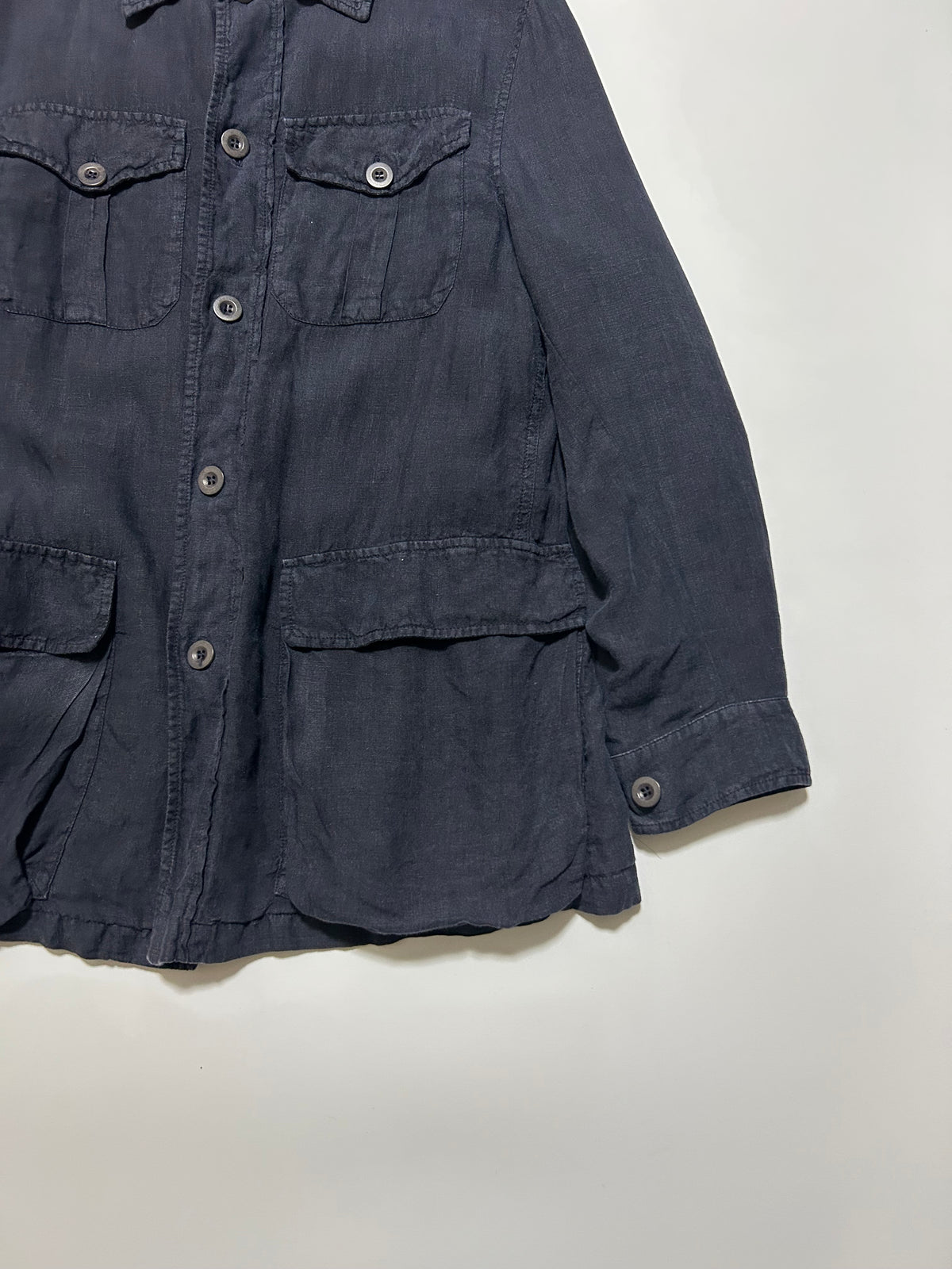 EMPORIO ARMANI 2000s Military Jacket Navy Size L