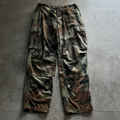 Vintage 90s-00s Paint Military Cargo Pants
