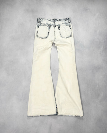 Junya Watanabe Acid Wash Bootcut Jeans Multi S/S2026 Size S