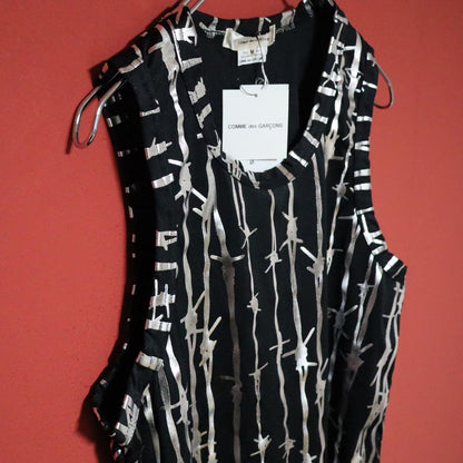 Comme des Garcons 25SS Barbed Wire Print Tank Top Size M