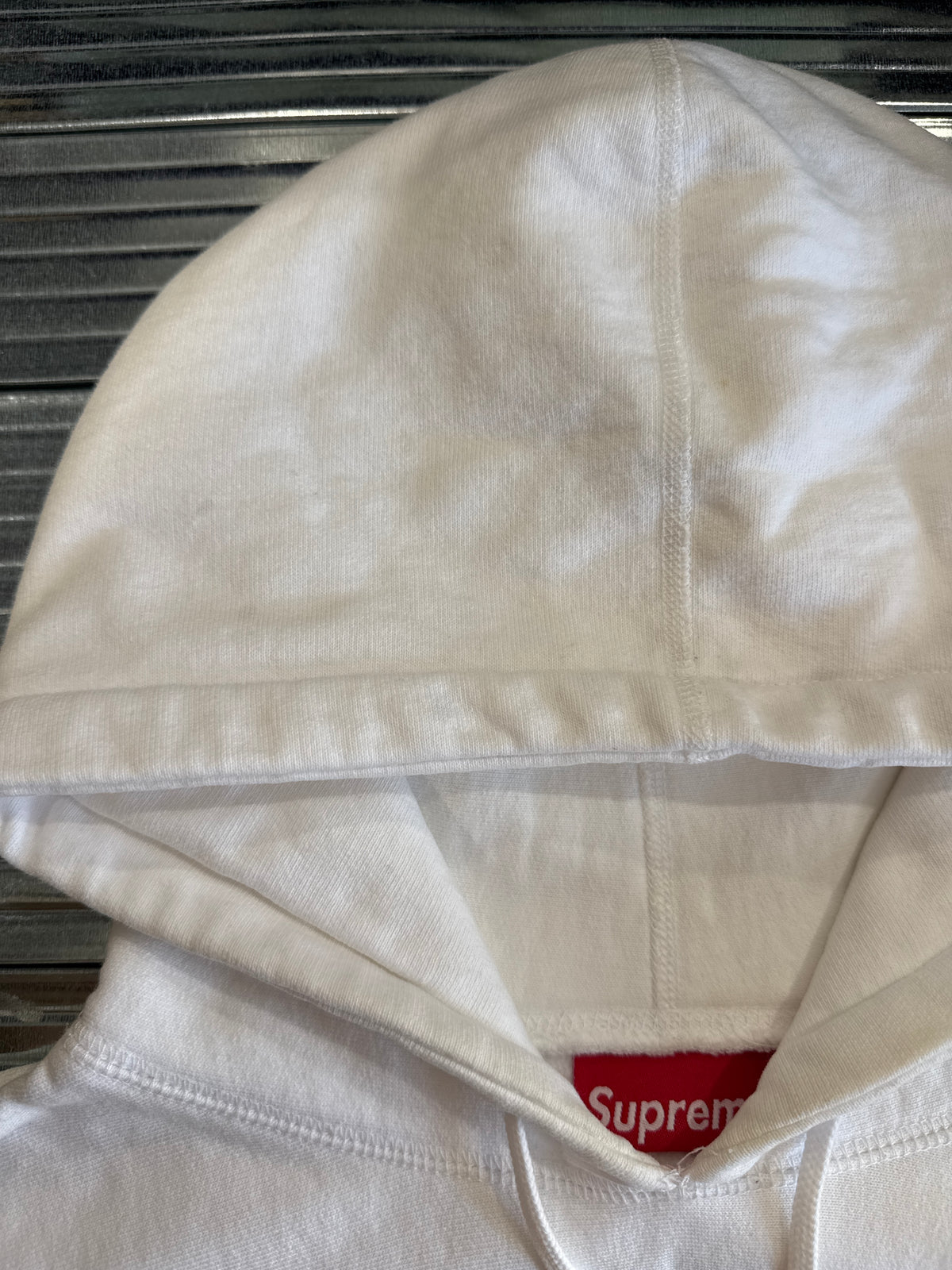 Supreme Collegiate Patchwork Leather Hoodie Size L