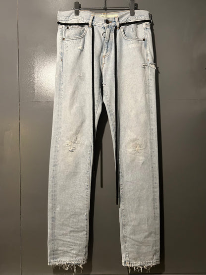 OFF WHITE White Ice Wash Jeans Size 30