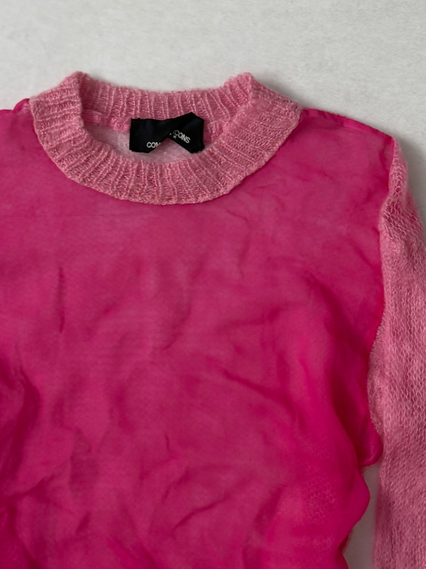 Comme des Garcons tricot Mixed Material Sleeve Shirt Size S