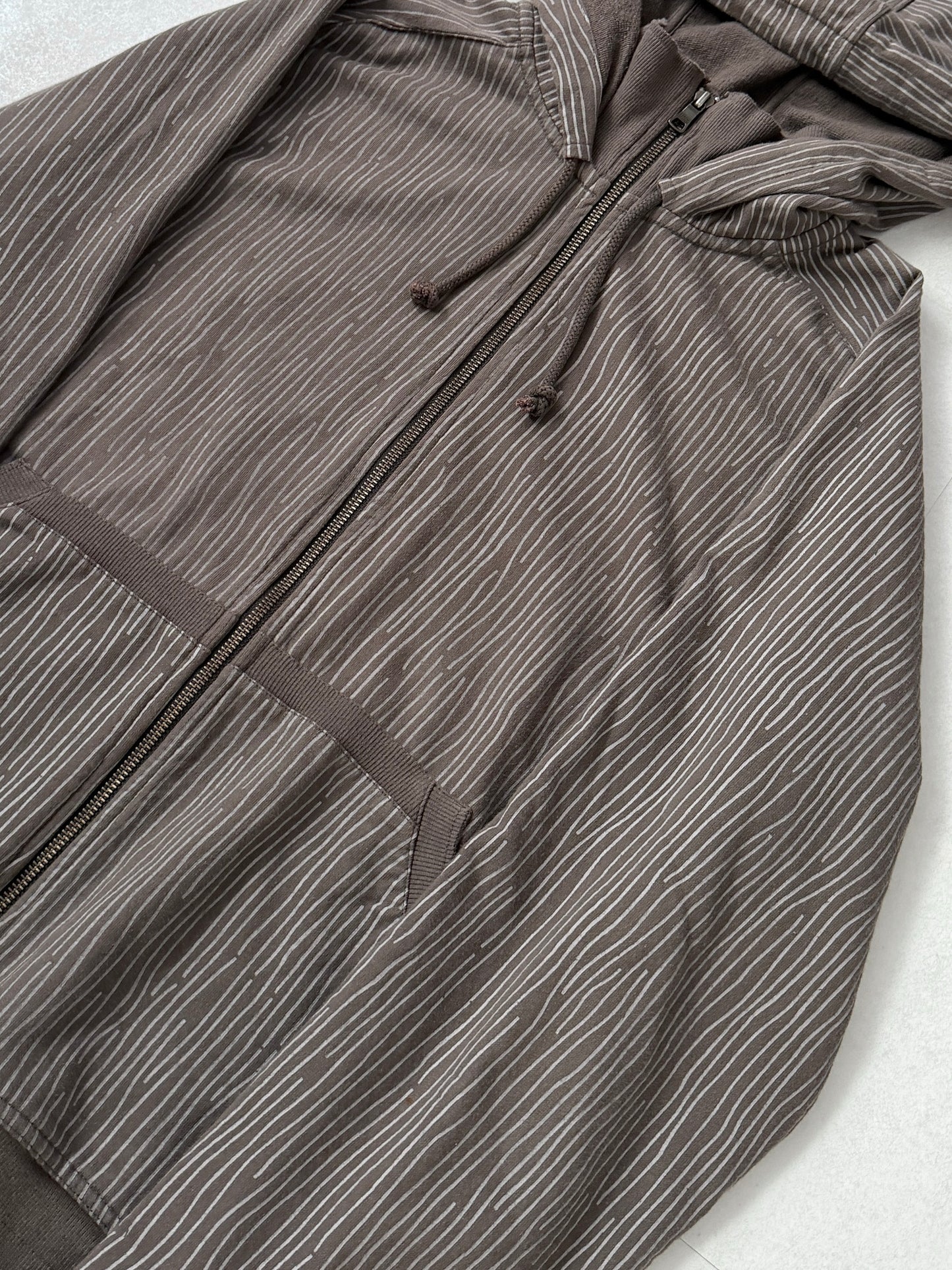Armani Exchange Brown Big Hood Zip Hoodie Size L