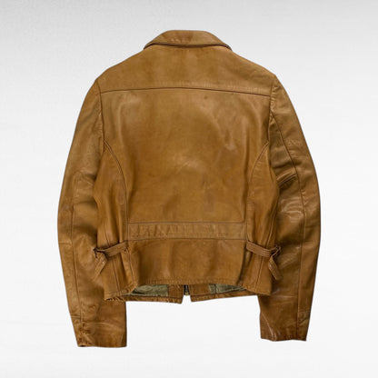 unknown Leather Jacket Brown Size S