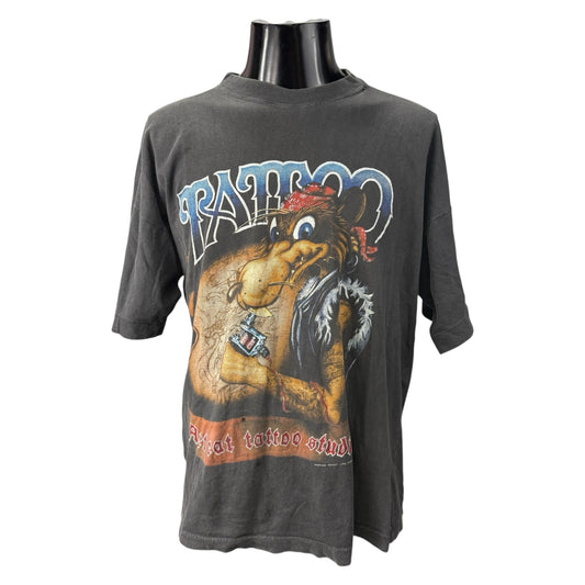TATTOO STUDIO 90s WOLF T-Shirt Size XL