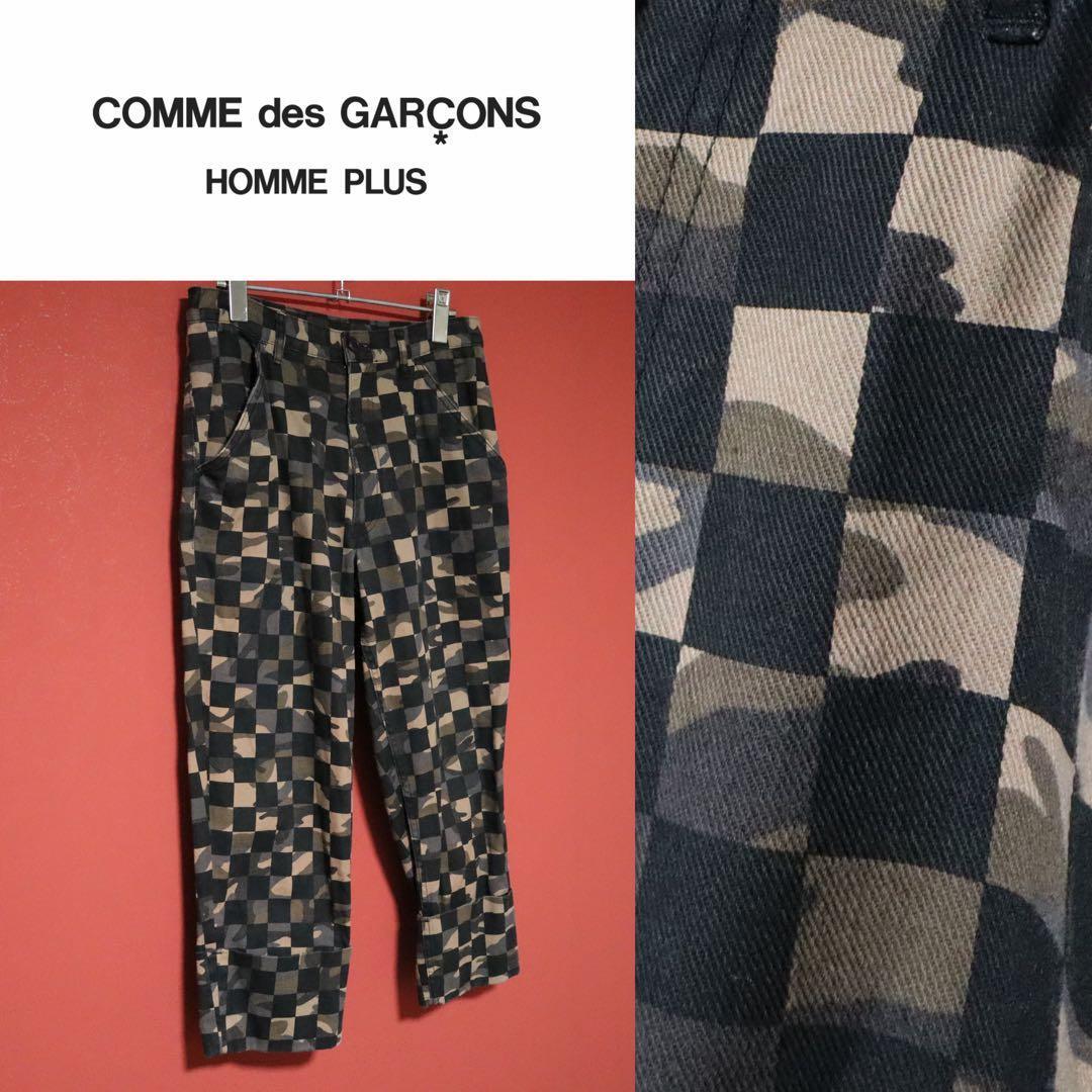 COMME des GARCONS HOMME PLUS Checker Cropped Pants Size XS
