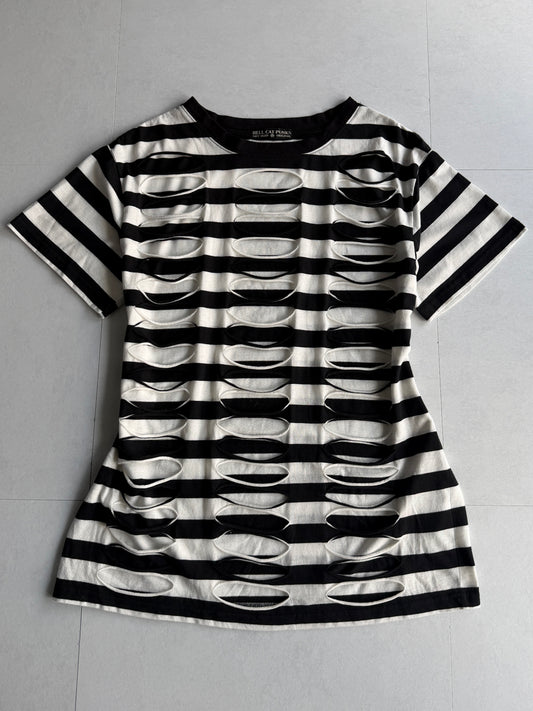 HELL CAT PUNKS Damaged Border Tee Size FREE