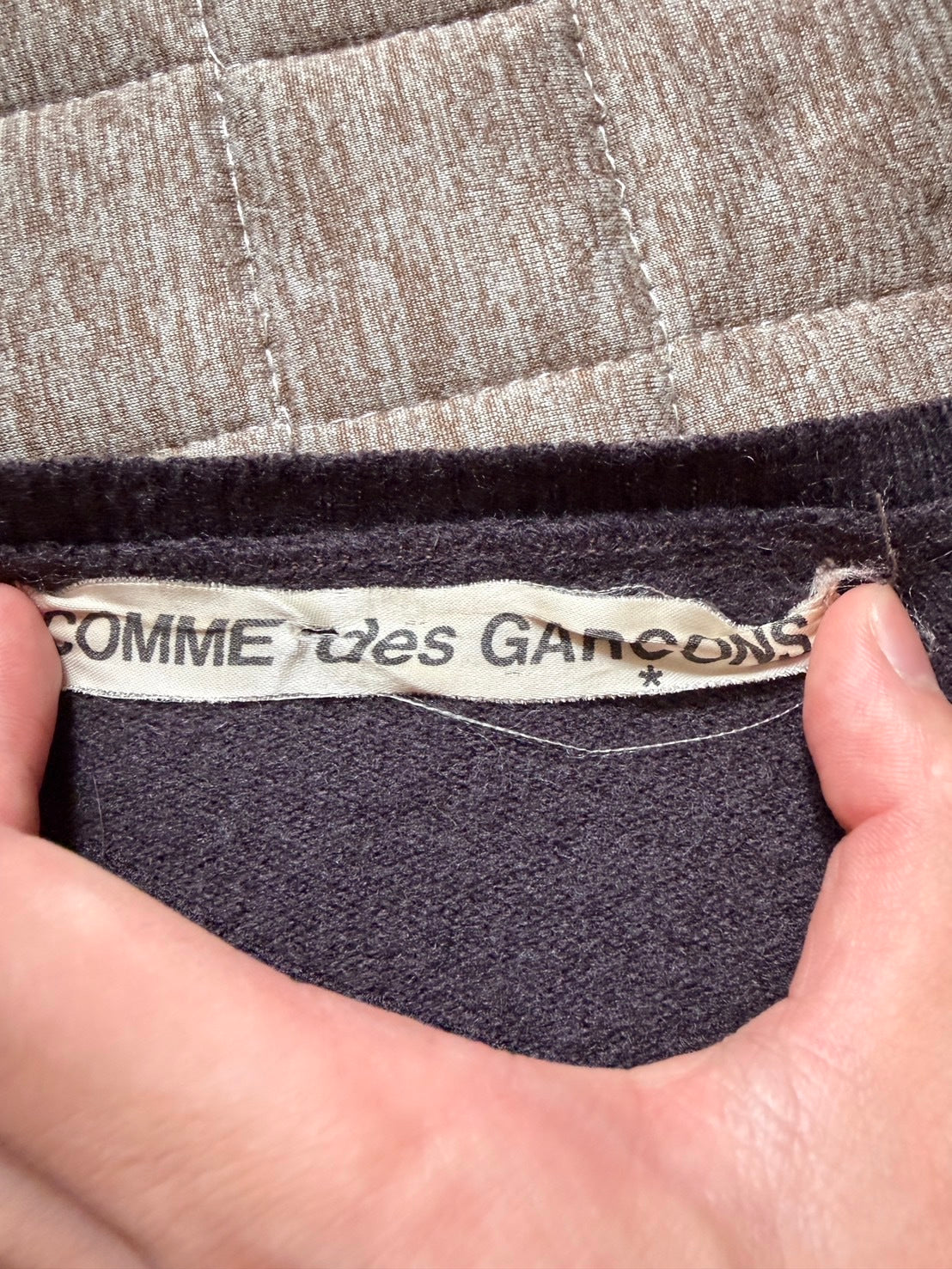 COMME des GARÇONS 80s Wool Attached Sweater Multi