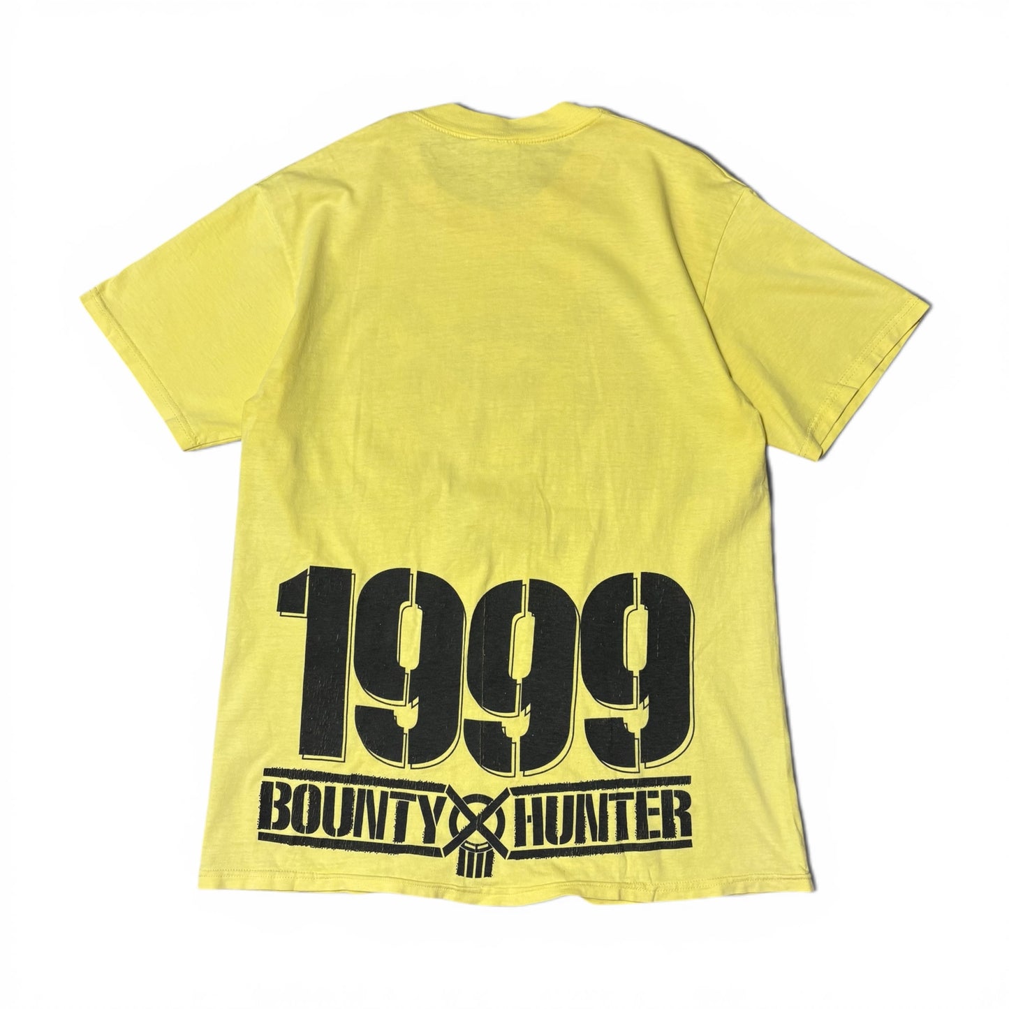 Vintage 90's Bounty Hunter 1999 Yellow T-Shirt Size M