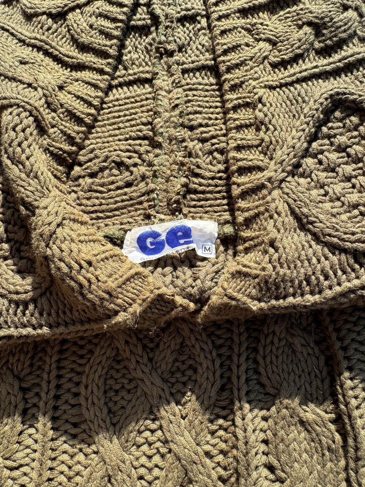 GOODENOUGH Fisherman Hoodie Khaki Size M