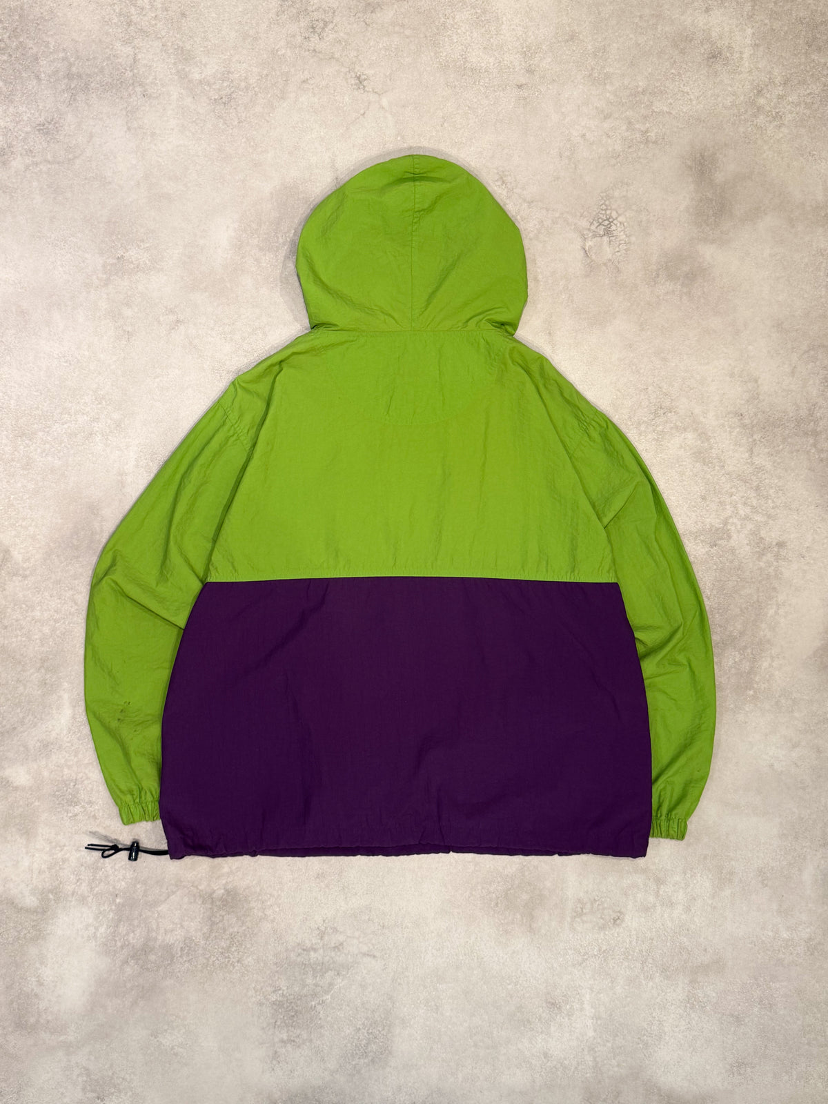 OLD GAP 90s Nylon Lime Green/Purple Size M