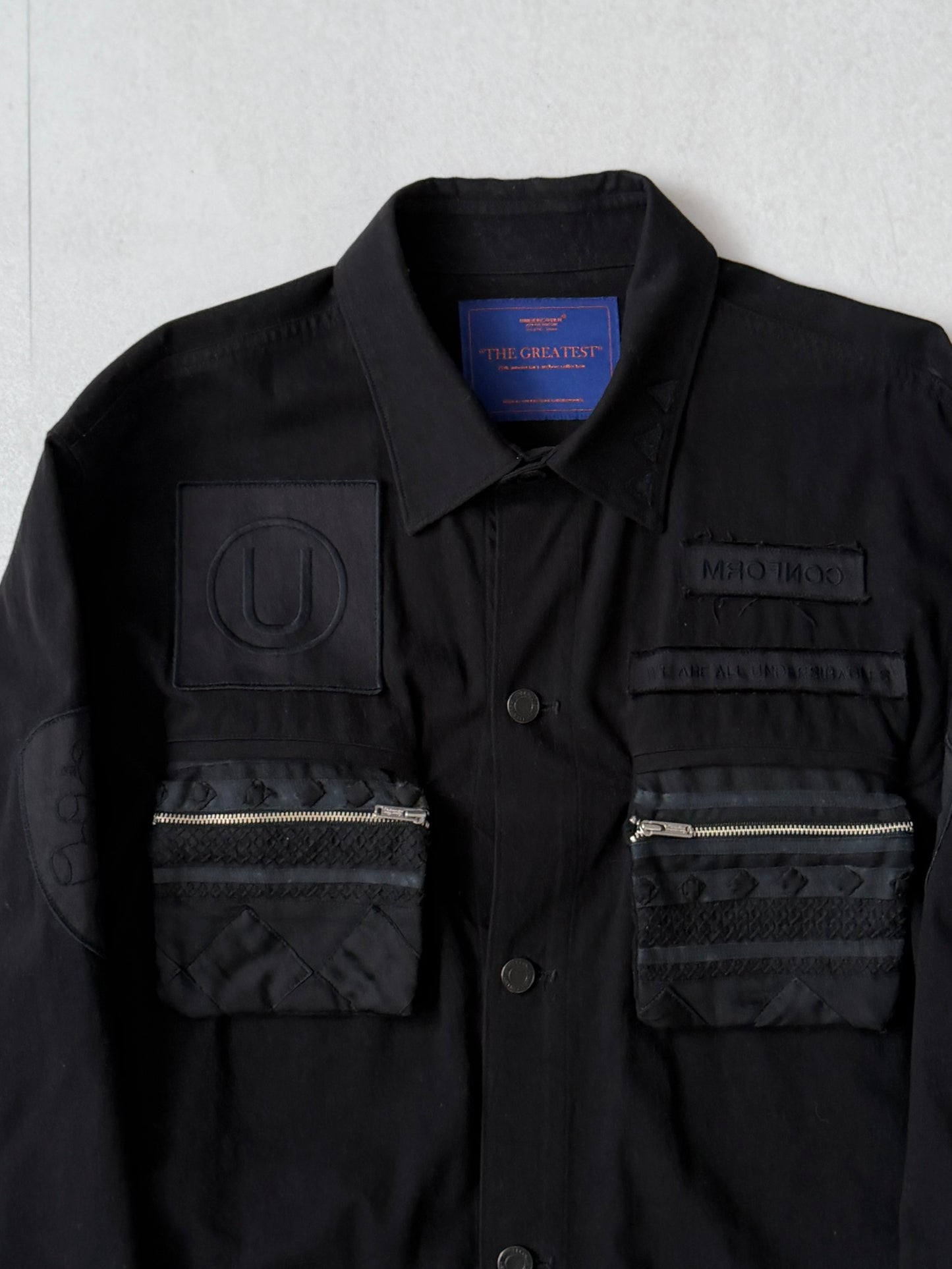 Undercover Black Gimmick Cotton Shirt Size 3
