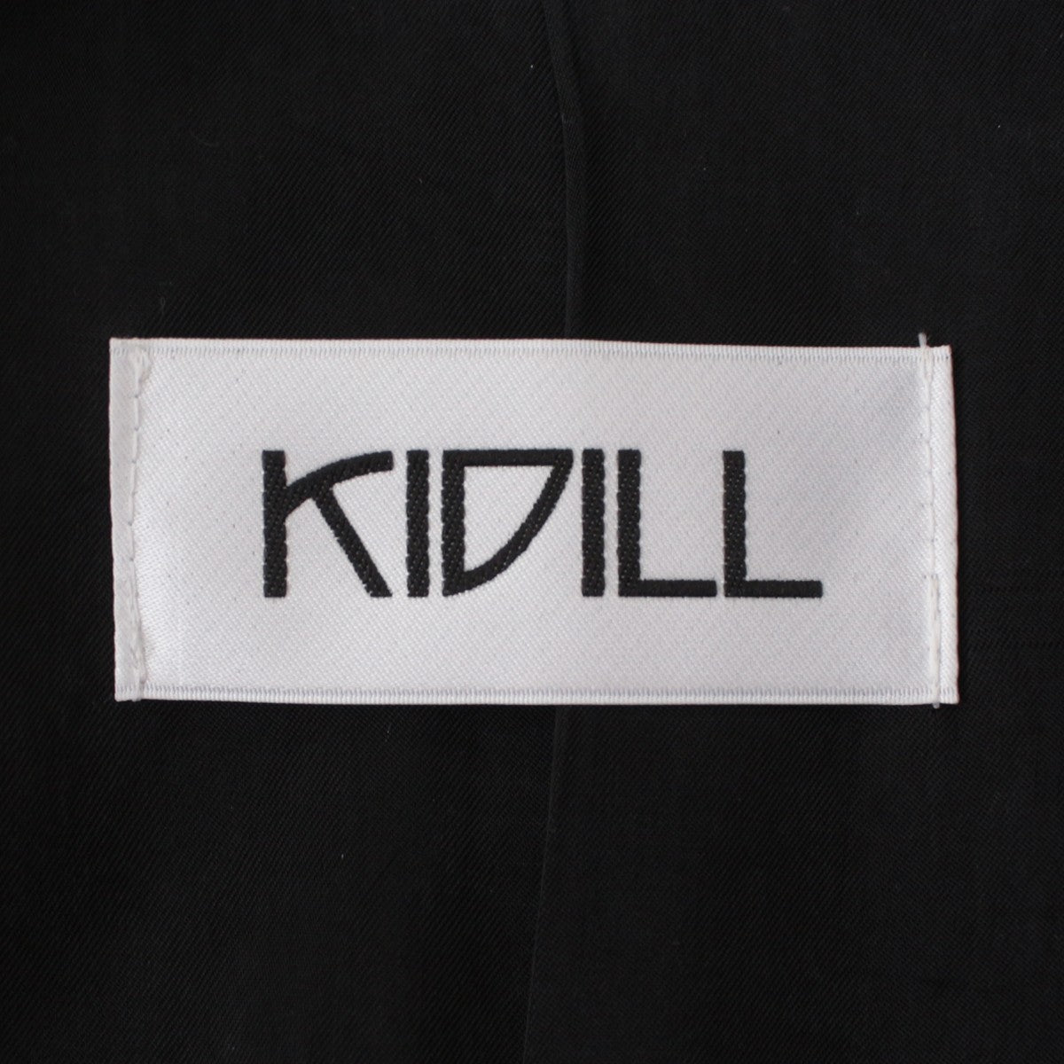 KIDILL 21AW Crust Oversized Trench Coat Black Size 44