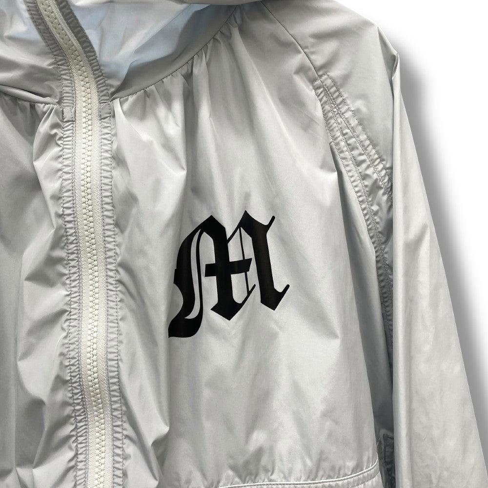 MASU Nylon Hooded Jacket Light Gray Size 48