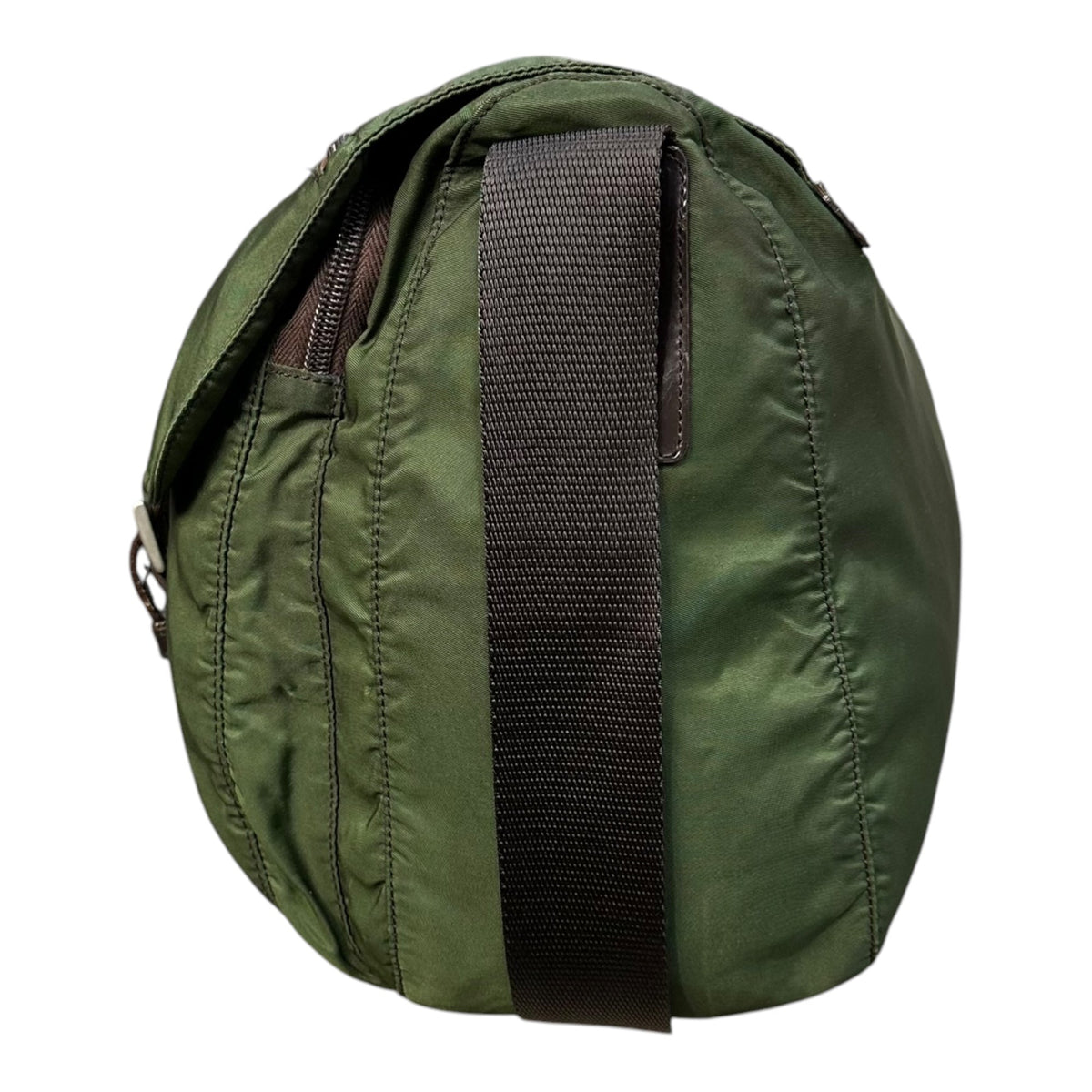 PRADA Nylon Messenger Bag Khaki
