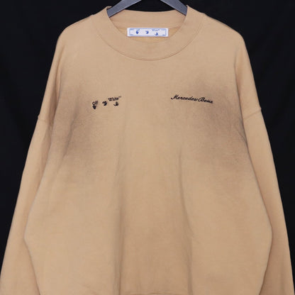 OFF-WHITE × MERCEDES-BENZ Project Crewneck Beige Size M