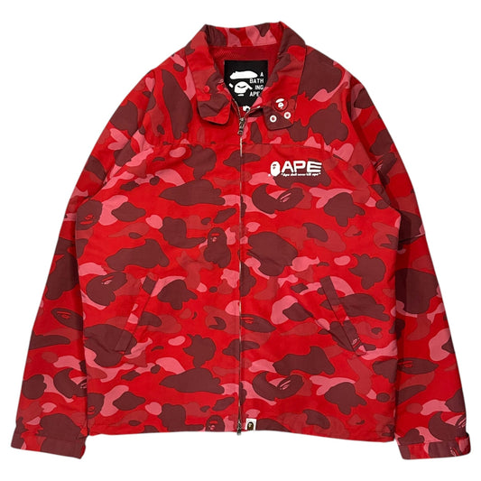 Bape A BATHING APE 2005 Color Camo Zip Coach Jacket Size M