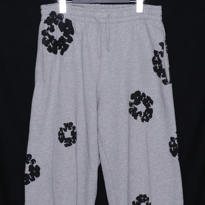 DENIM TEARS Cotton Wreath Sweatpants Gray Pants Size S