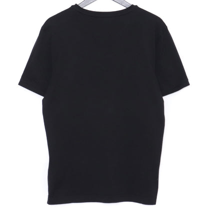 FENDI Logo Label Cotton T-Shirt Black Size L