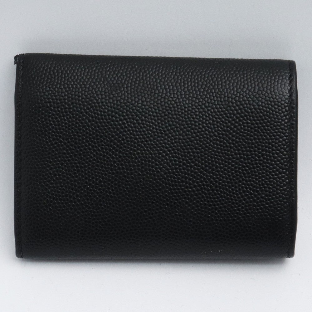 SAINT LAURENT PARIS 6-Ring Leather Key Case Black Size F