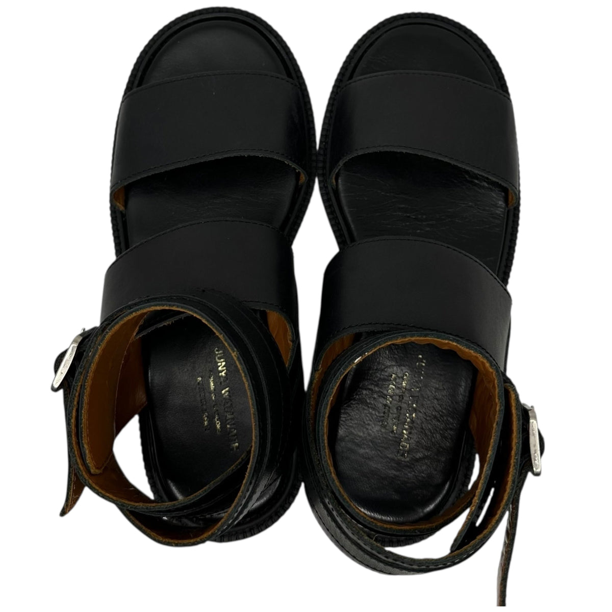 COMME des GARCONS JUNYA WATANABE Leather Sandals Size M