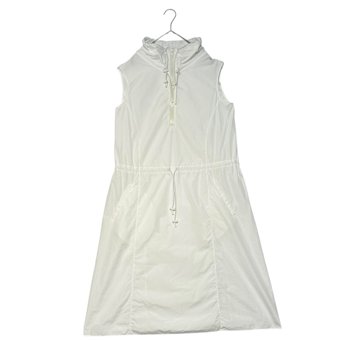 MAISON MARGIELA 19SS Half-Zip Drawstring Dress White Size 38