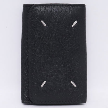 MAISON MARGIELA Leather Keyring 6-Ring Key Case Black Size F