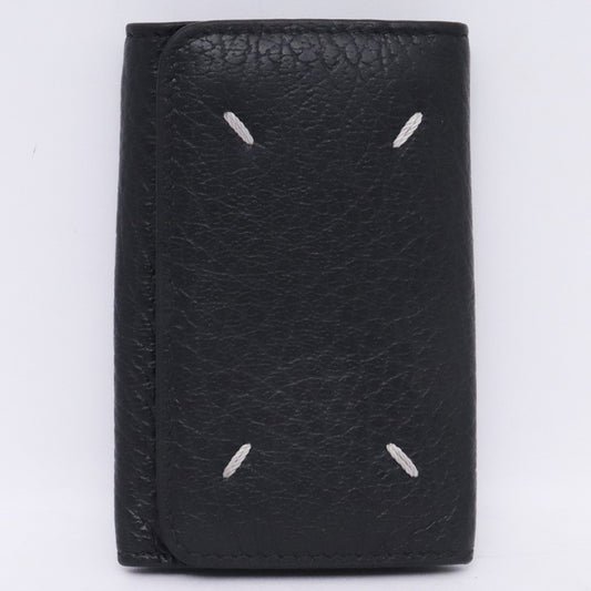 MAISON MARGIELA Leather Keyring 6-Ring Key Case Black Size F